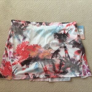 Women's Tropical Print Skort